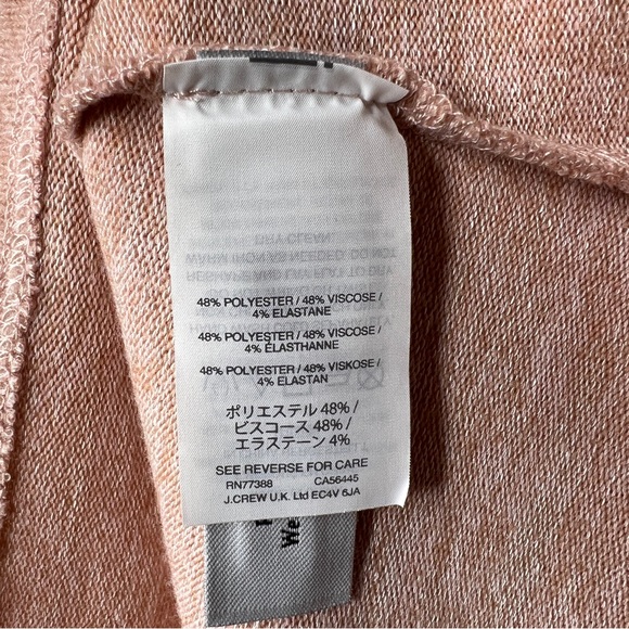 J CREW Pink Reversible V-Back Long-Sleeve Tunic - H9770 - Sz XXS - Picture 13 of 15